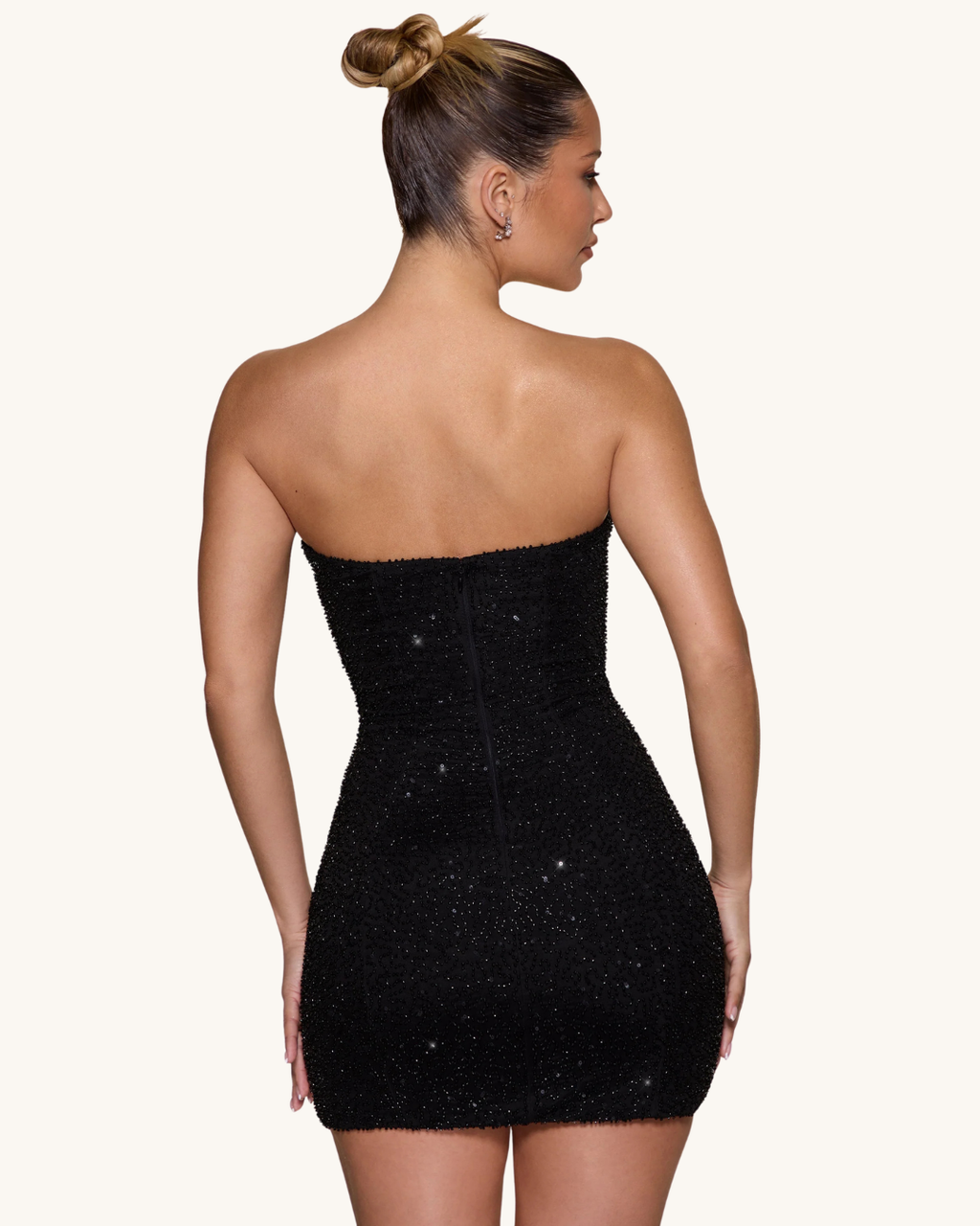 Rosalia Dress – Blush Strapless Mini