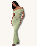 Sorella Dress – Mocha Lace Maxi