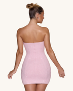 Rosalia Dress – Blush Strapless Mini